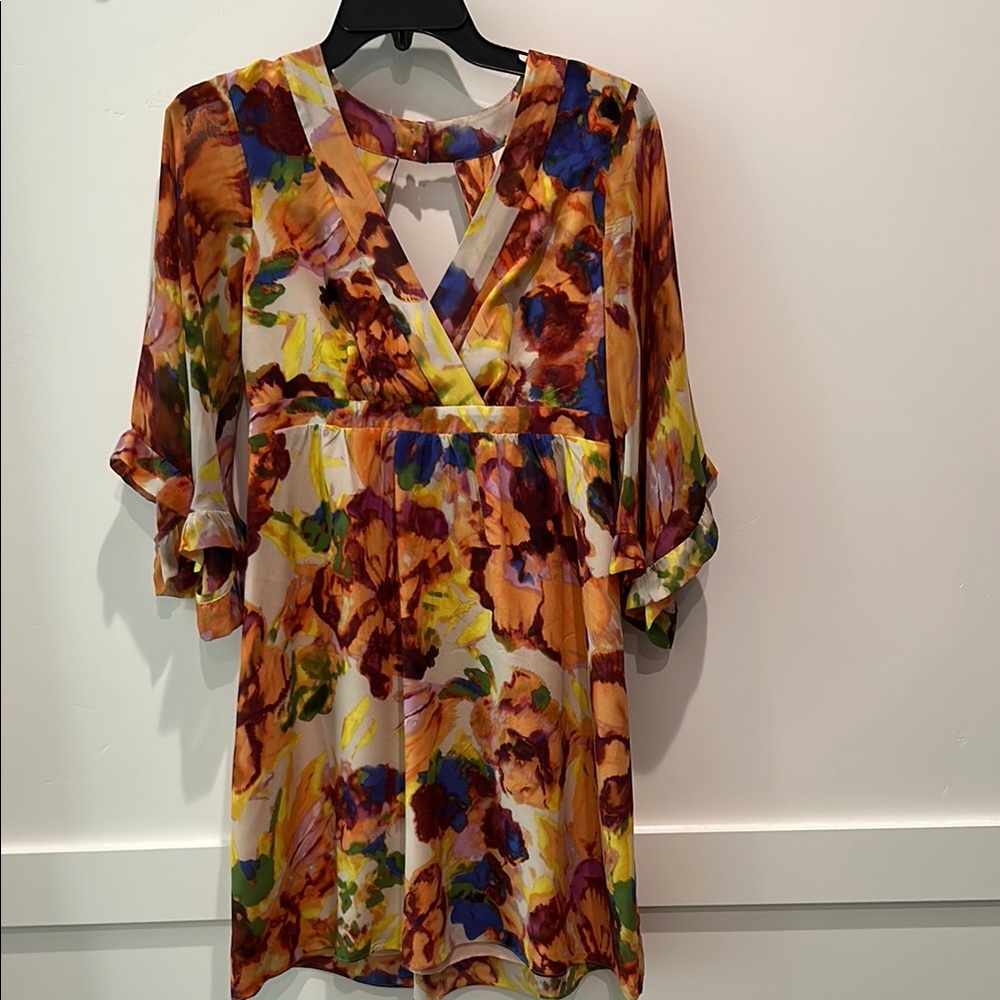 Maeve Floral V-Neck Dress